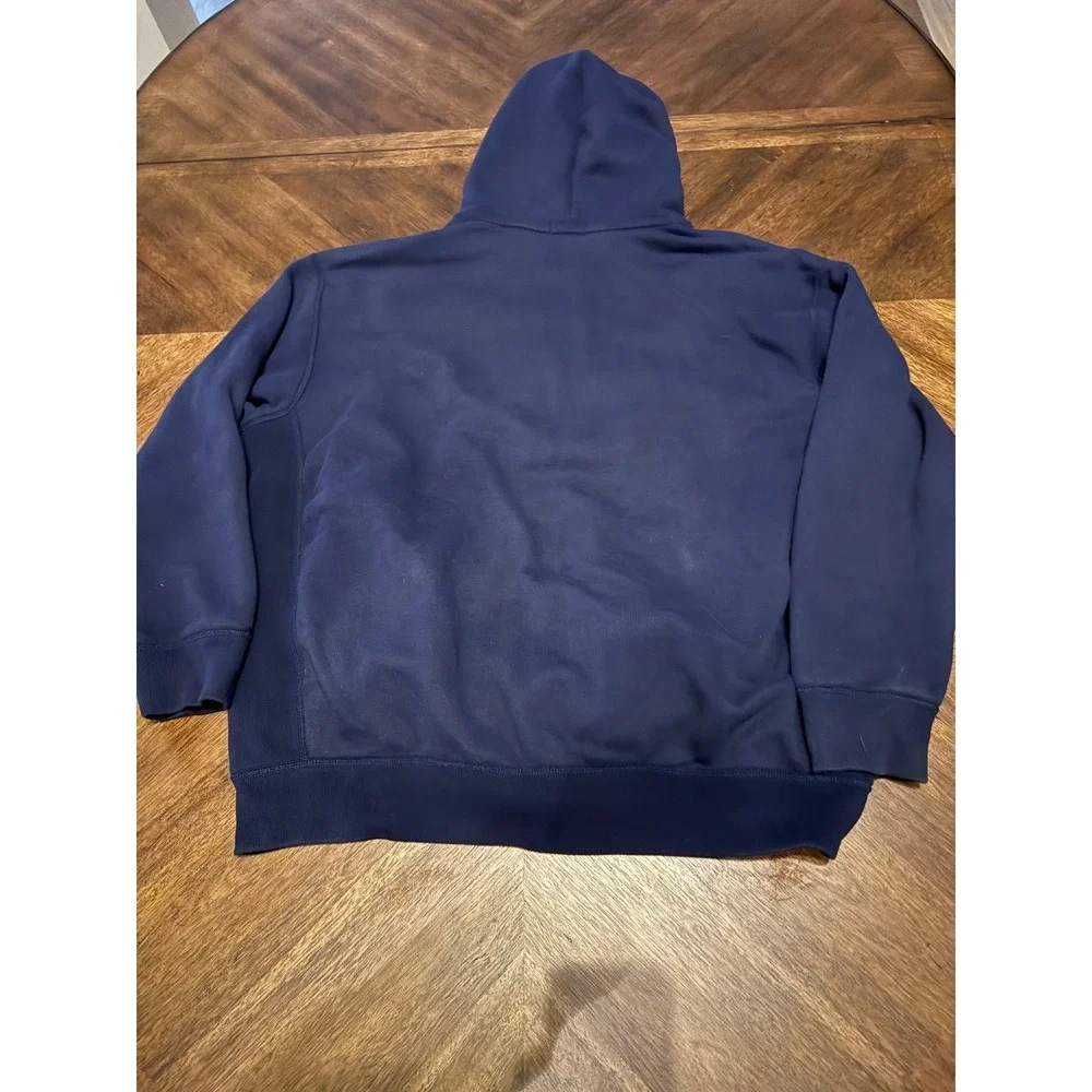 Polo Ralph Lauren Mens‎ Big & Tall 2XB Navy Blue Full Zip Hoodie Yellow Pony |K1